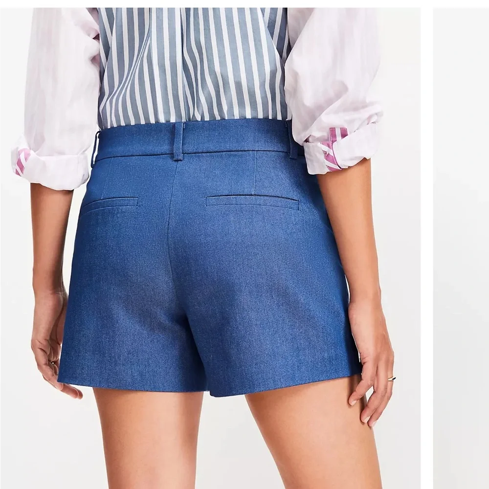 NWT LOFT Riviera Shorts in Sky Chambray